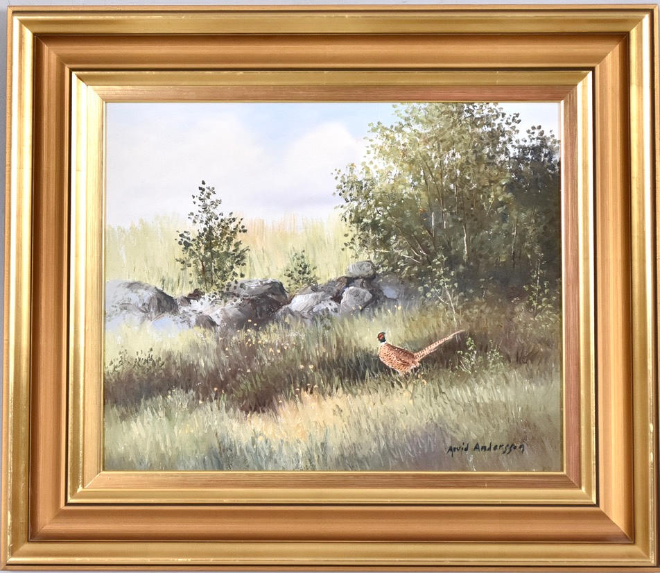 ARVID ANDERSSON. Oil on canvas.