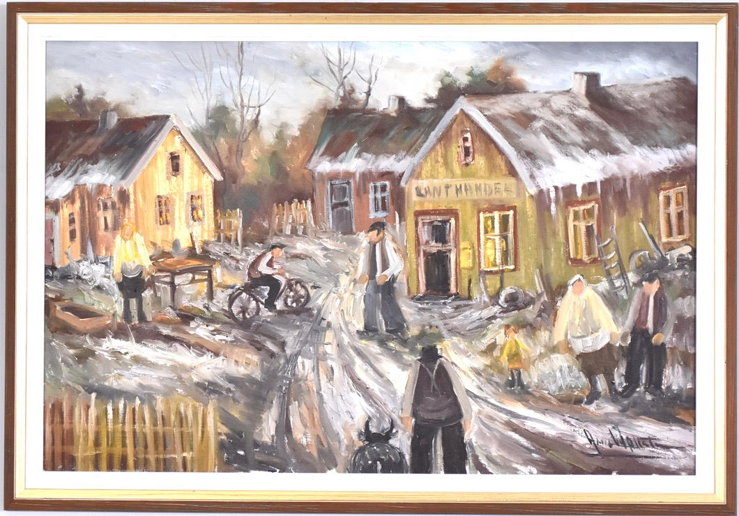 ARNE WALLSTEN. Oil on canvas.