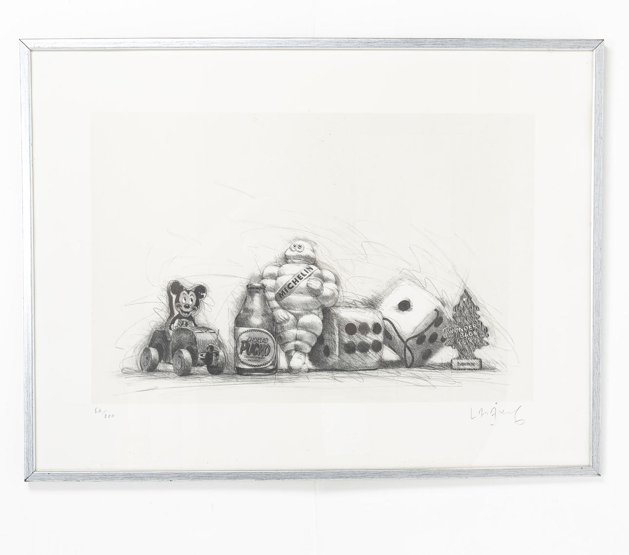 LASSE ÅBERG. Michelin, lithograph, signed and numbered 67/200.