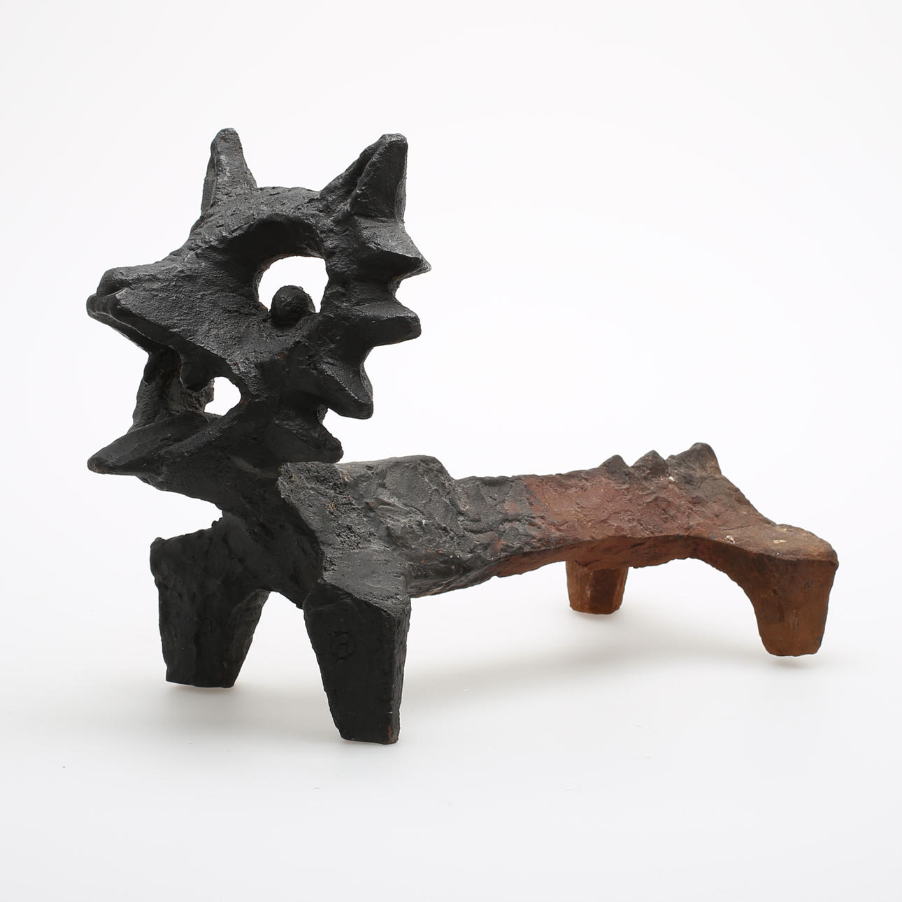 ELDHUND, gjutjärn, "Räven", Olle Hermansson, Husqvarna.