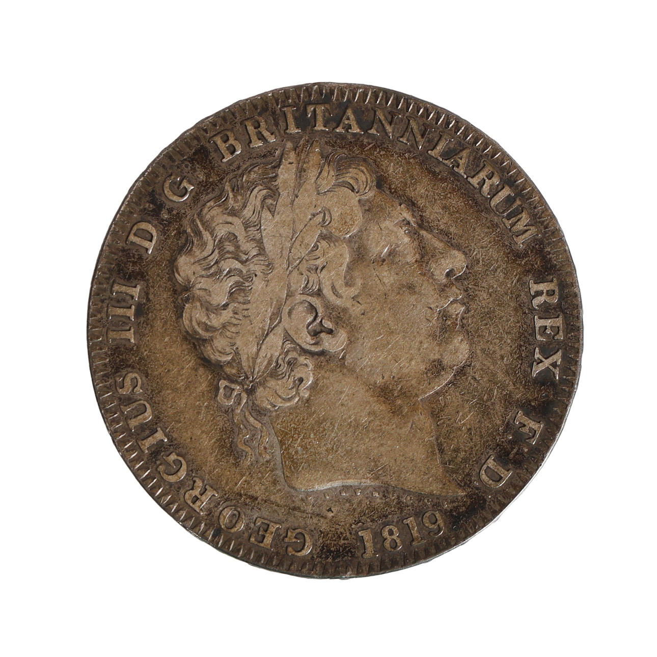 A GEORGE III FULL CROWN, 1819.