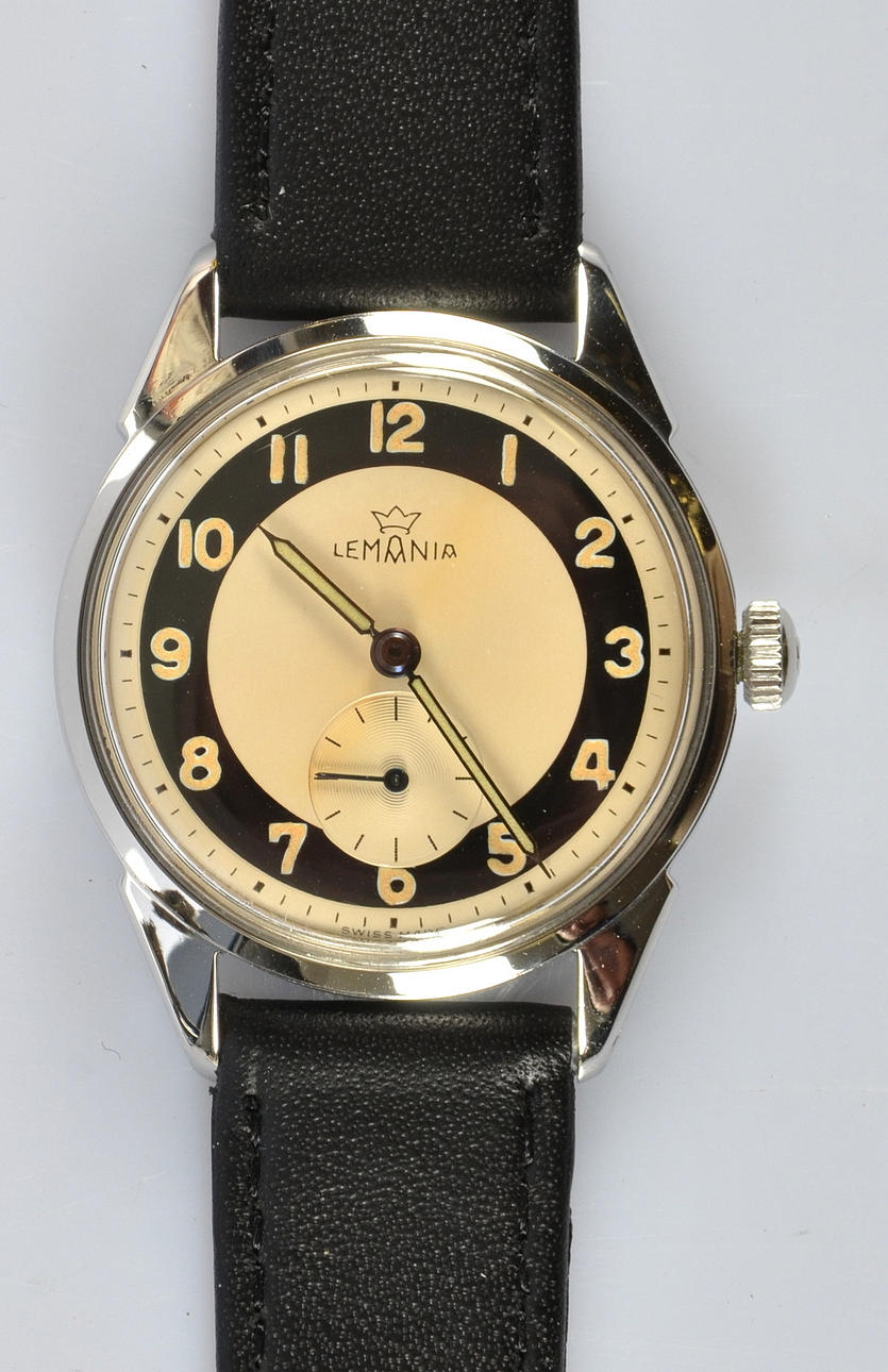 HERRARMBANDSUR, Lemania, stål.