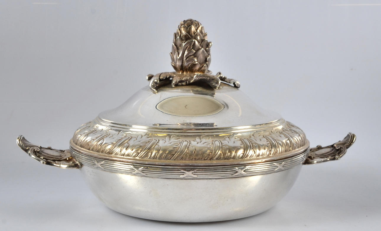 LOCKSKÅL, silver, CG Hallberg, 1900 Stockholm.