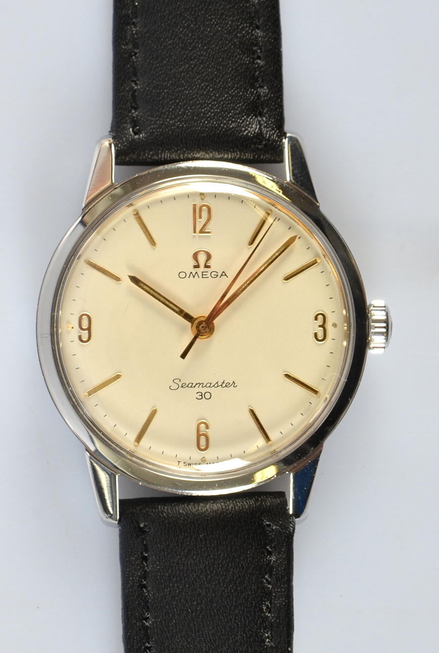 HERRARMBANDSUR, Omega Seamaster 30, stål.