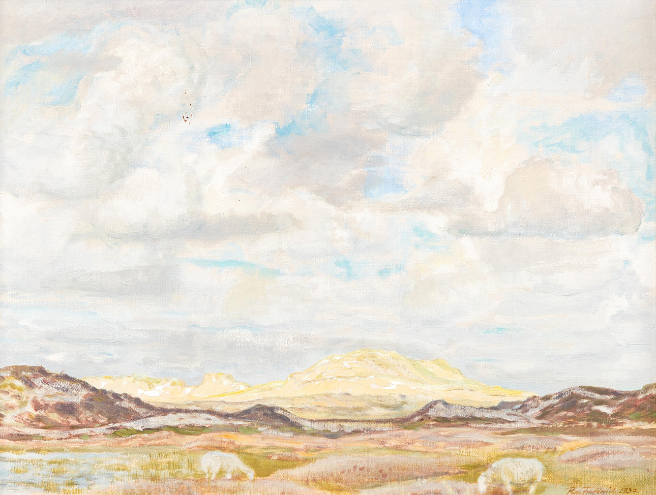 RUDOLF FREDDERICH (1886-1976). Dune landscape.