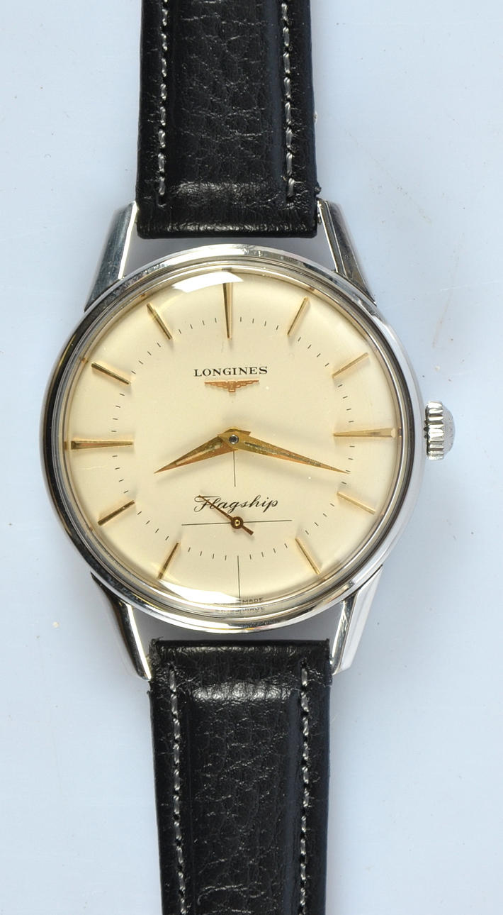 HERRARMBANDSUR, Longines Flagship, stål.