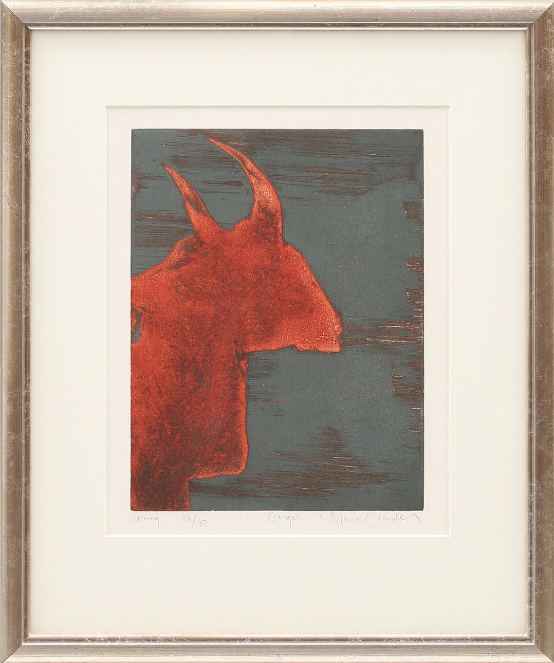 MARIA COLLINDER. "Ganges", färgetsning nr 38/180, signerad.