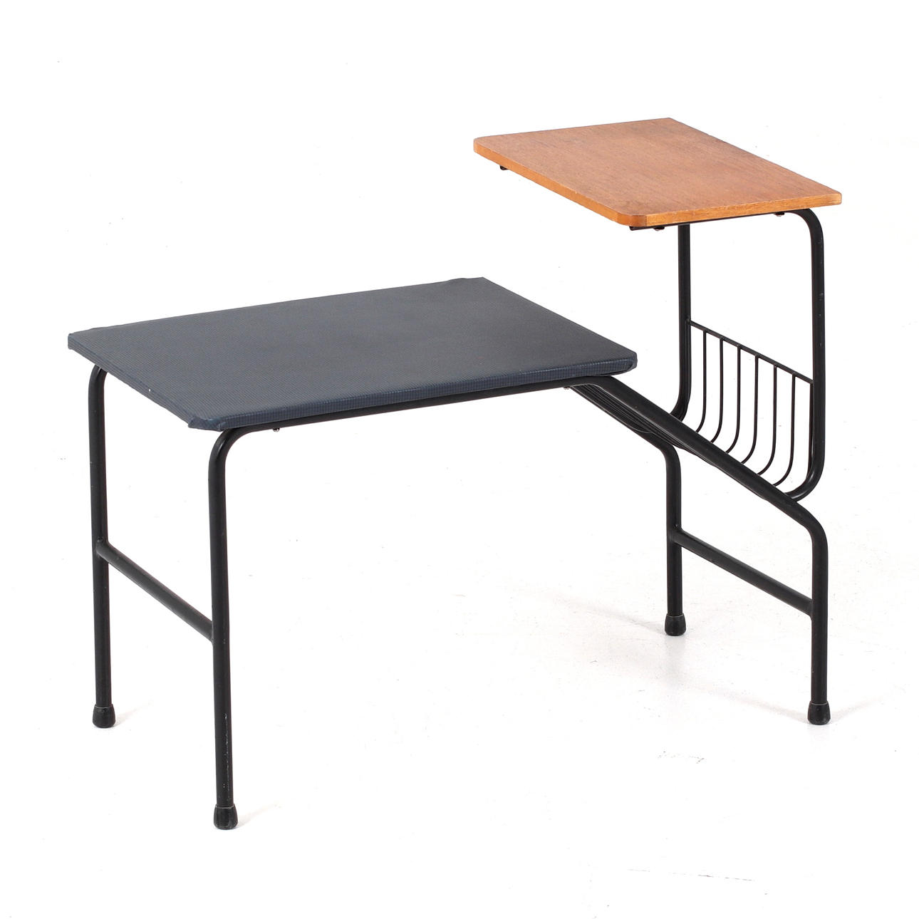 TELEPHONE TABLE, teak, metal.