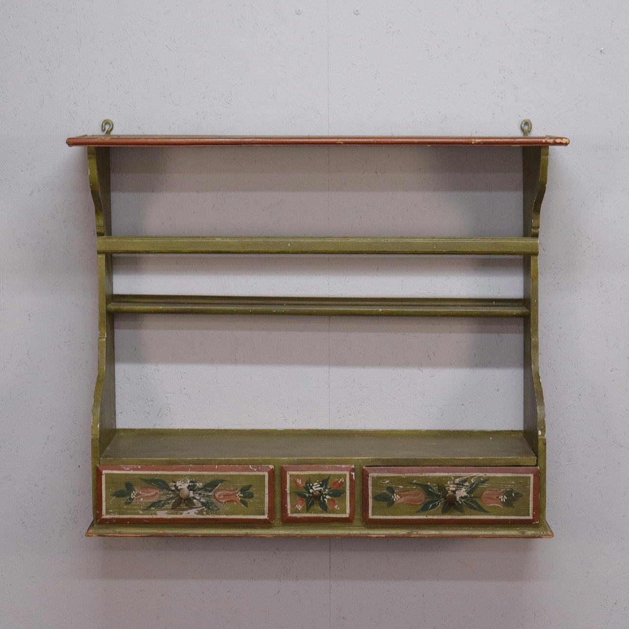 WALL SHELF, folk art, 20th century.