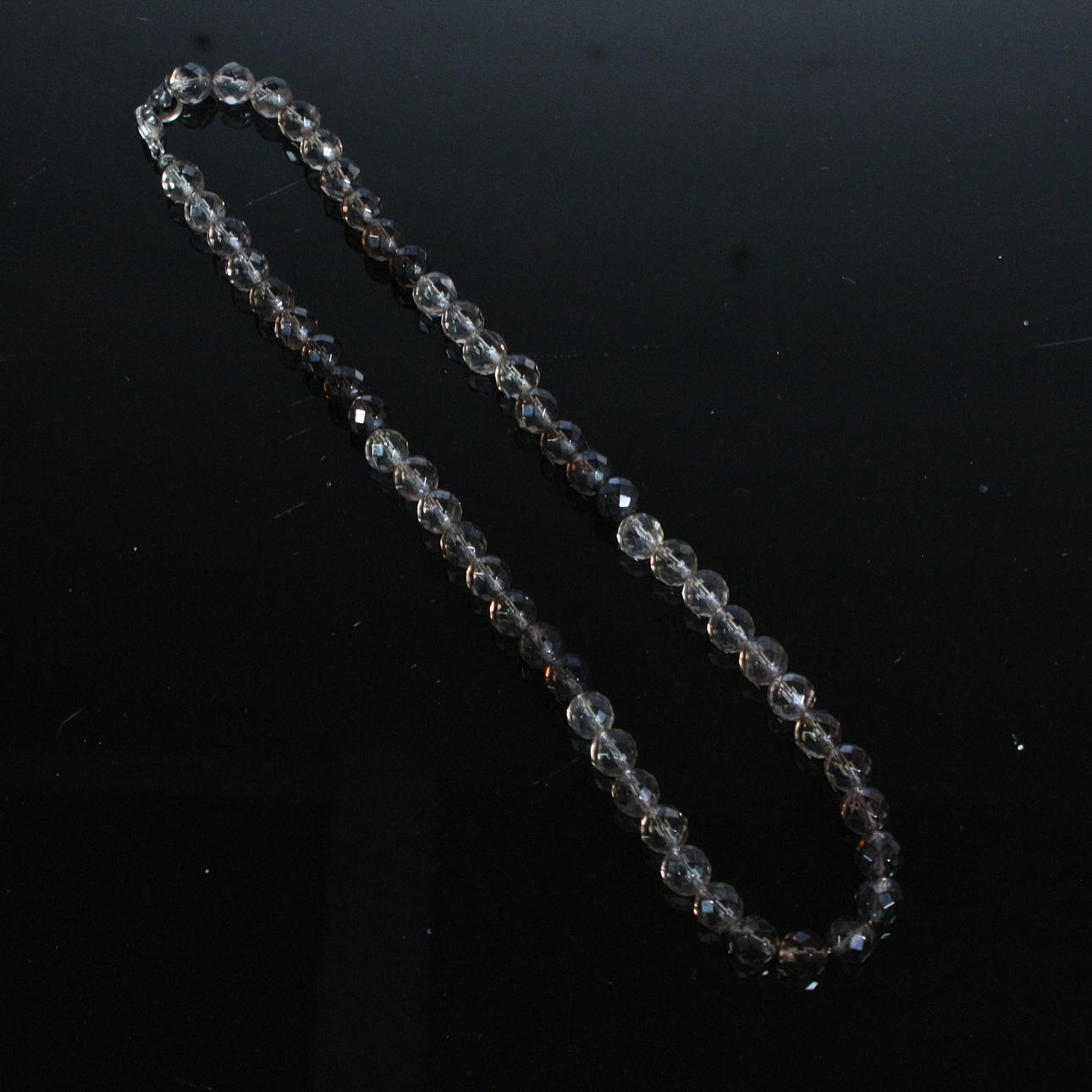 Smoky quartz necklace.