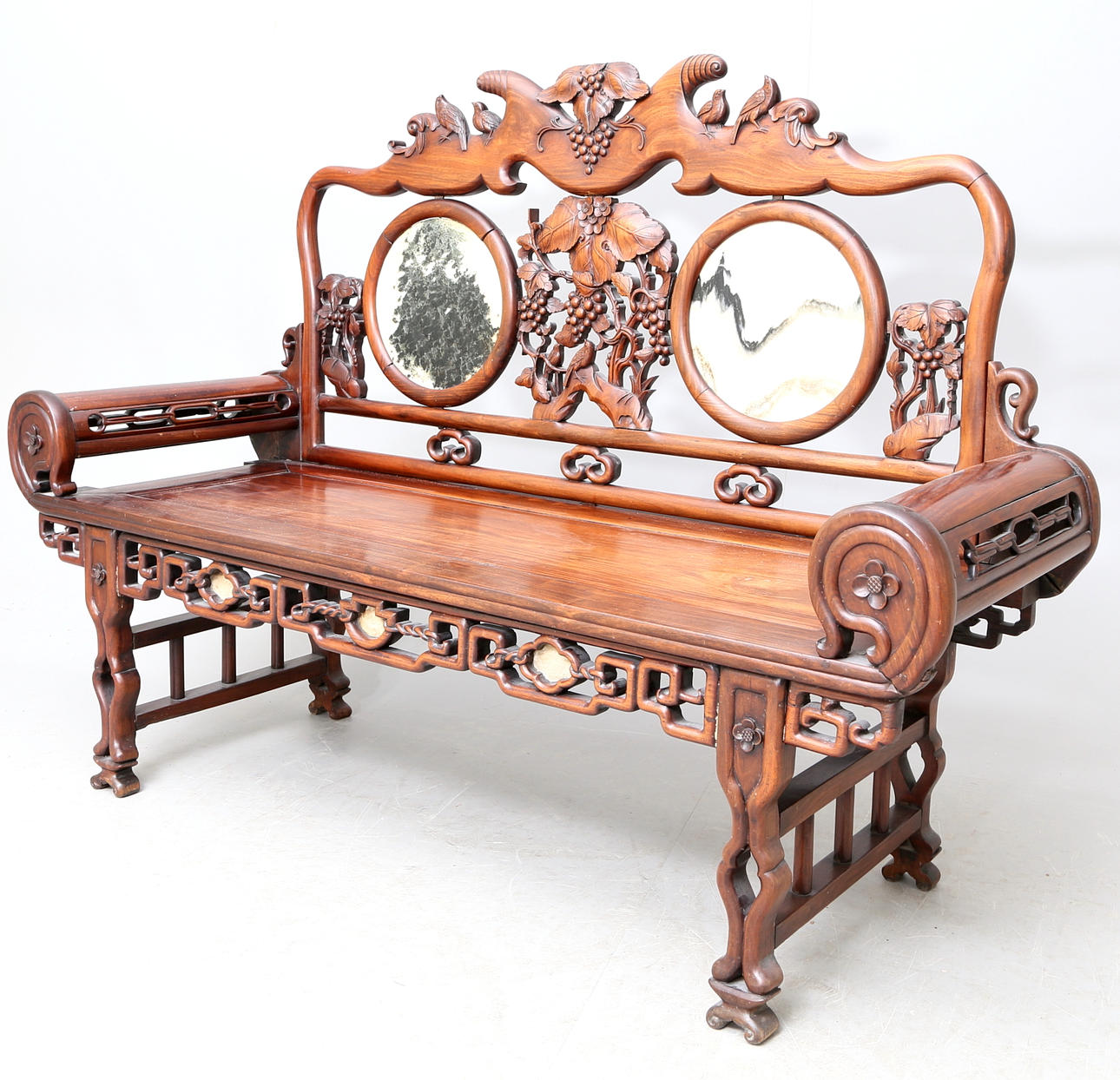 SOFFA, trä och marmor, orientalisk, 1900-tal.