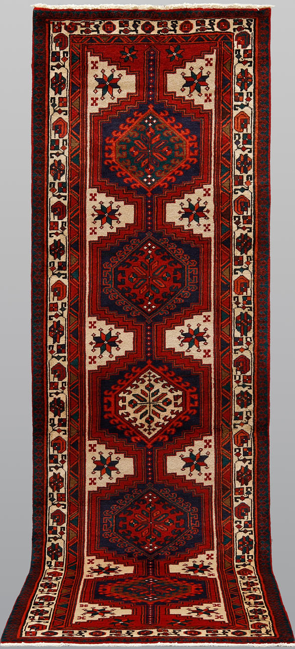 ORIENTAL RUG. Ardabil runner, 340 x 106 cm.