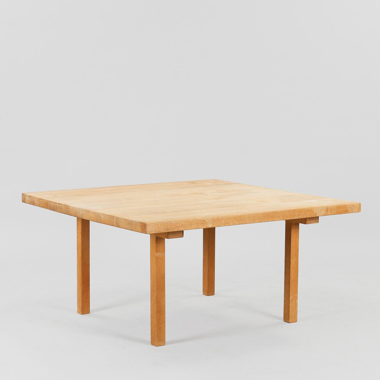Square coffee table in oak, Denmark, 1960s/70s.