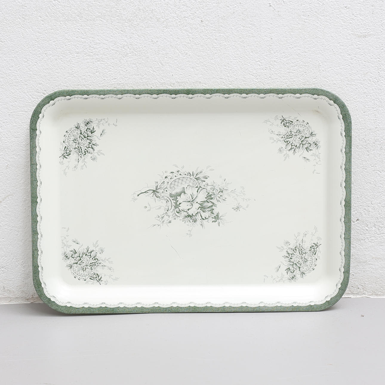 BRICKA, plåt, "Grön Anna", Rörstrand, 1900-talets andra hälft.