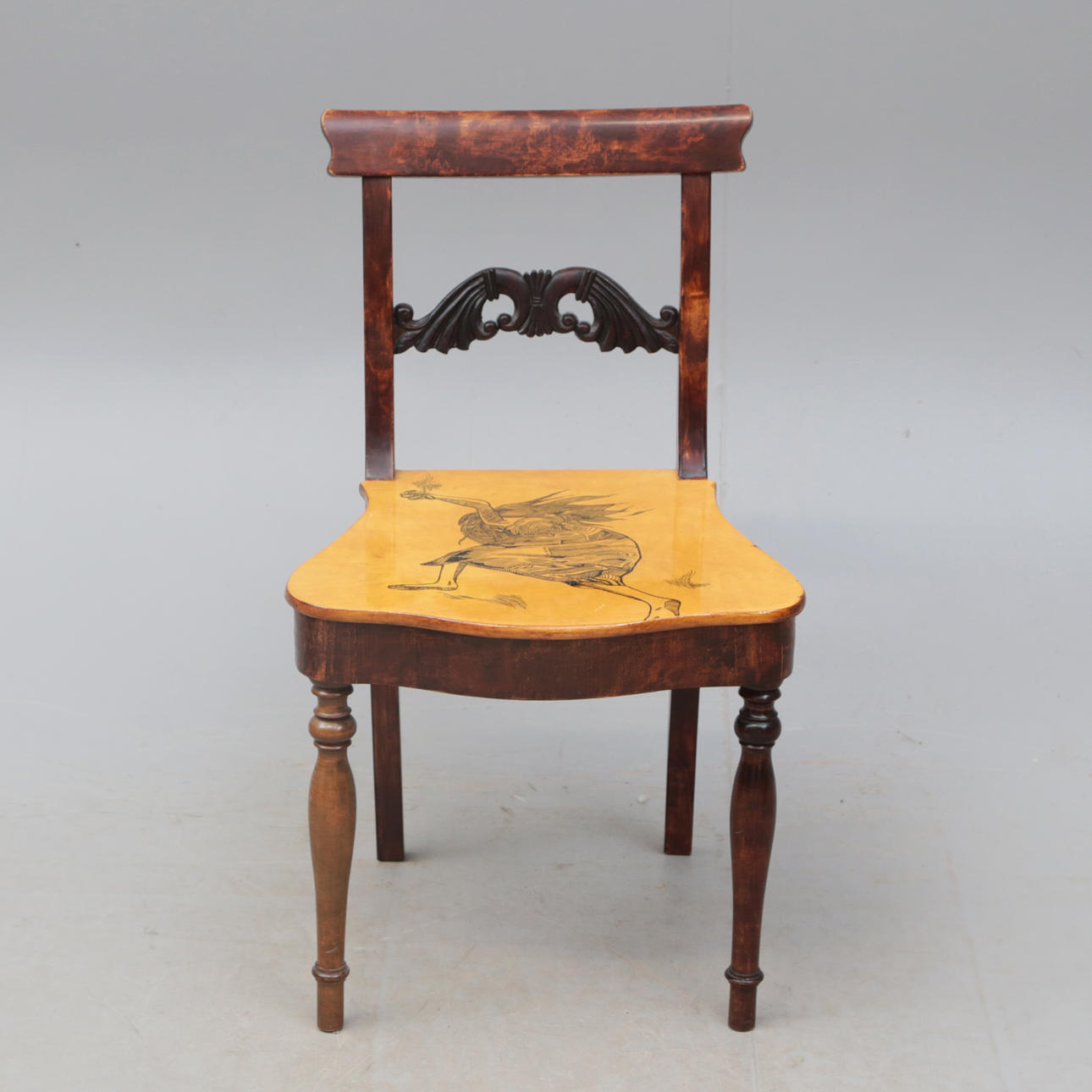SAM SOHLBERG. ARTWORK, CHAIR, signed.