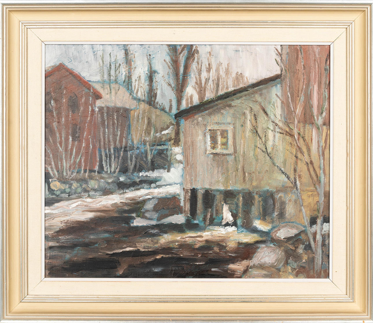 MALTE NYBERG TOLF. Oil on panel, unsigned, "Bjästa", dated 1952.