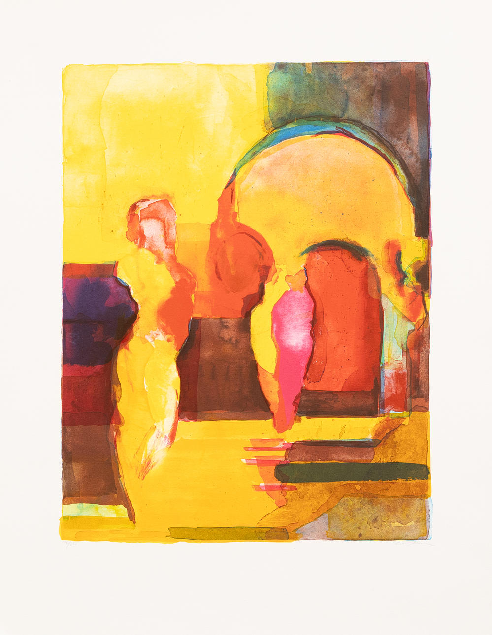 ELISABETH JANSSON. Figure composition, lithograph no. 172/290, signed.