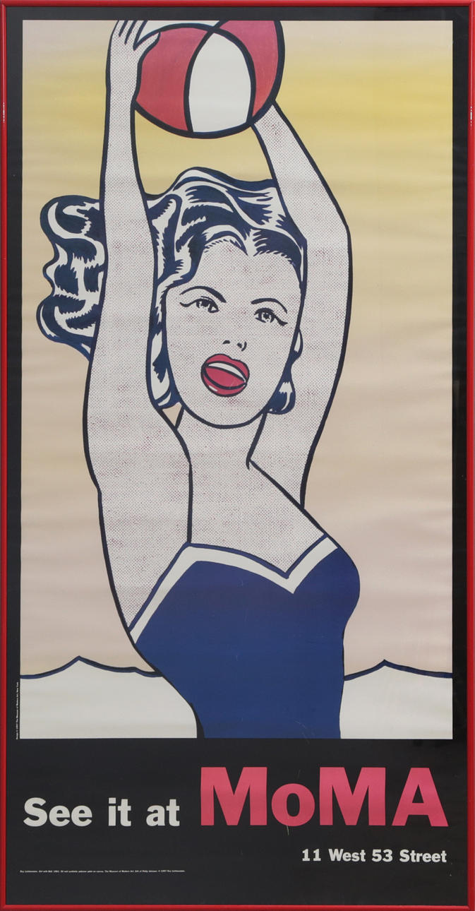 EXHIBITION POSTER, Roy Lichtenstein.