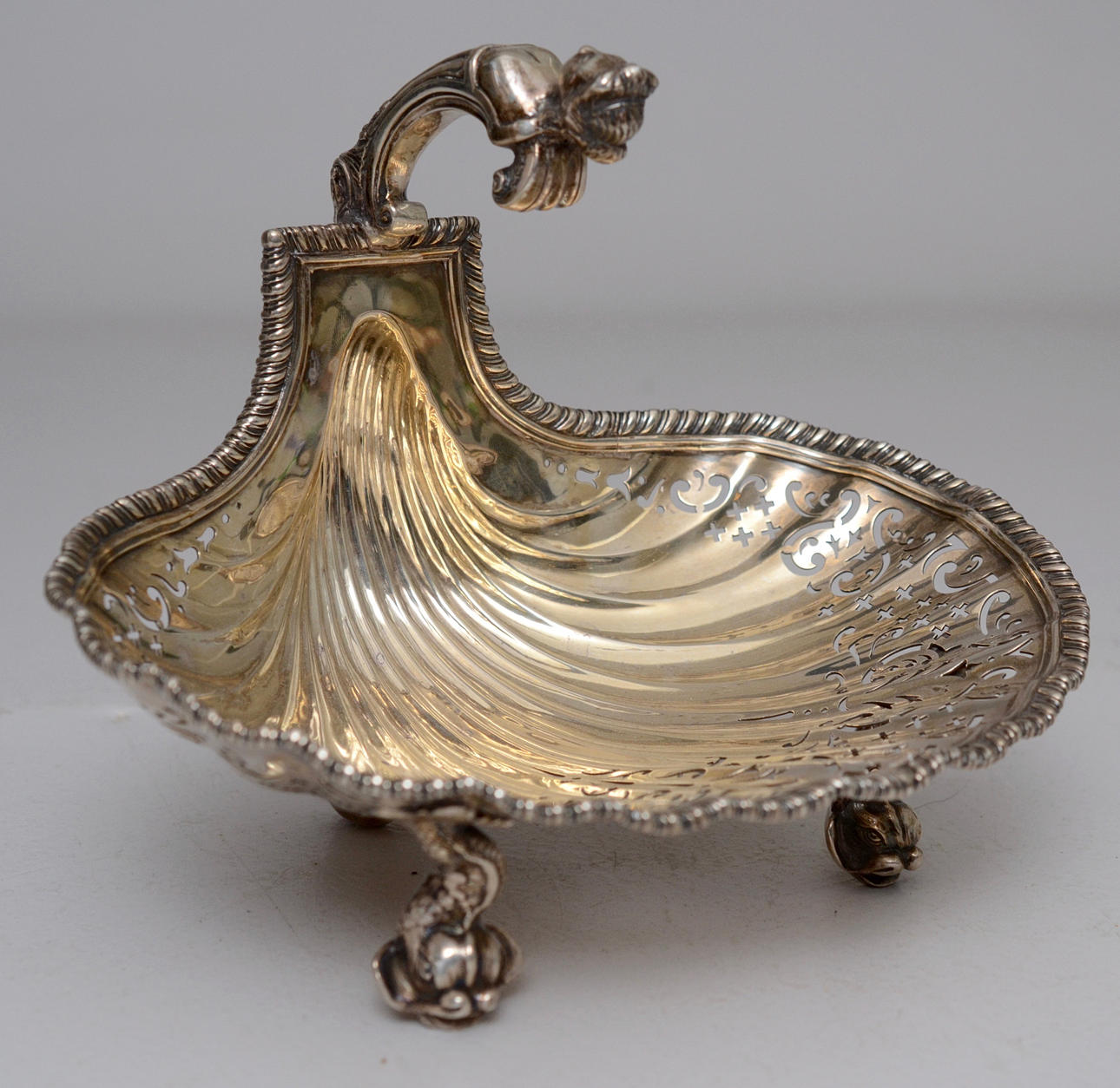 SKÅL BORDSDEKORATION SILVER ENGLAND.