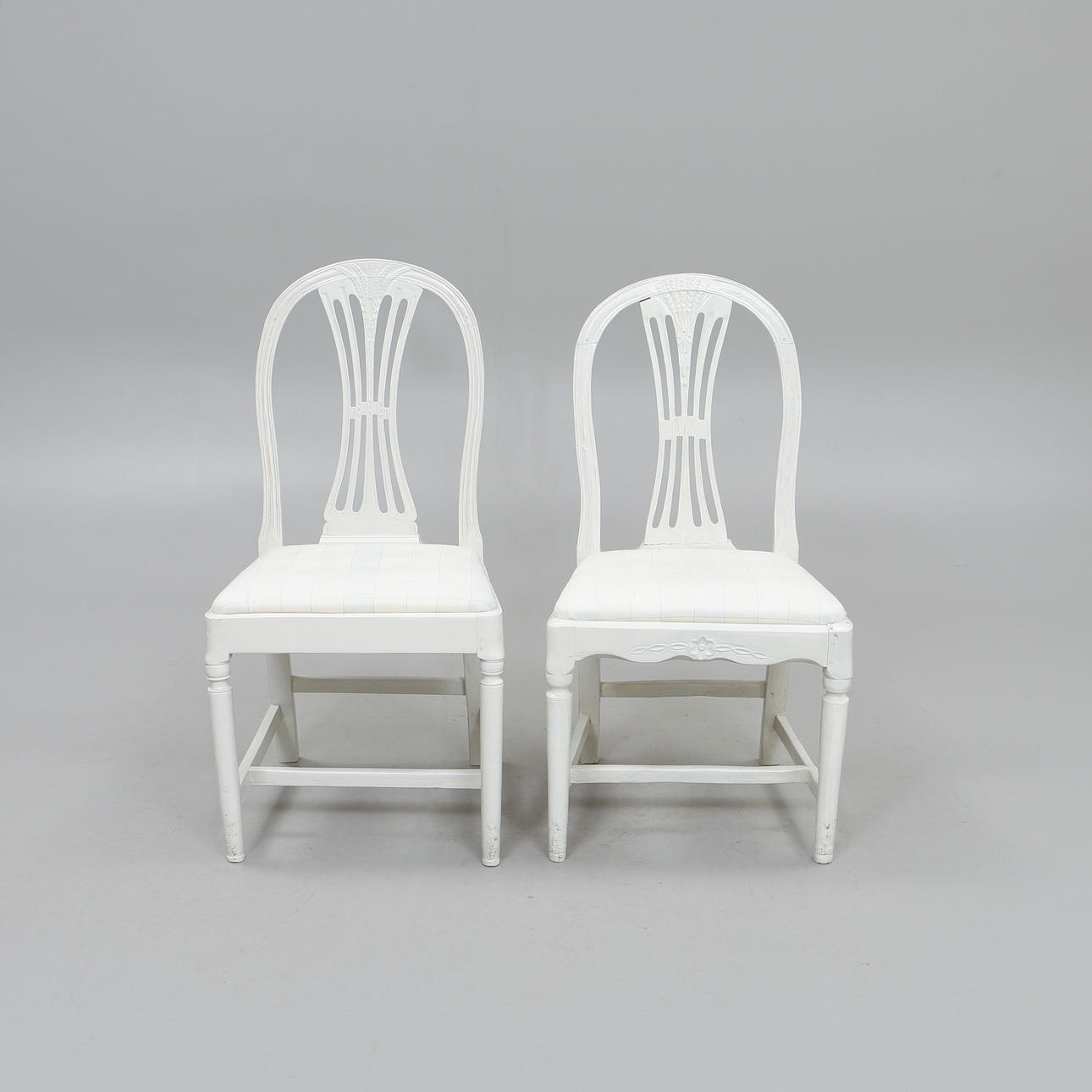 CHAIRS, 2 pcs, 18th/19th century.