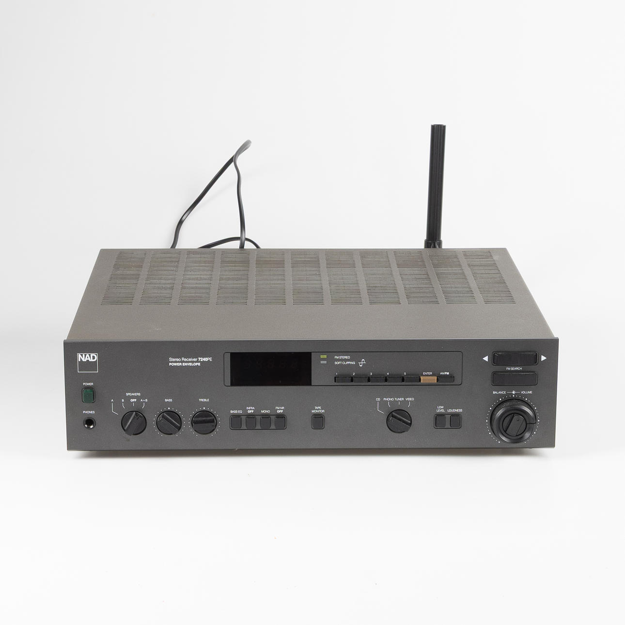 Amplifier, NAD 724OPE, AM/FM stereo.