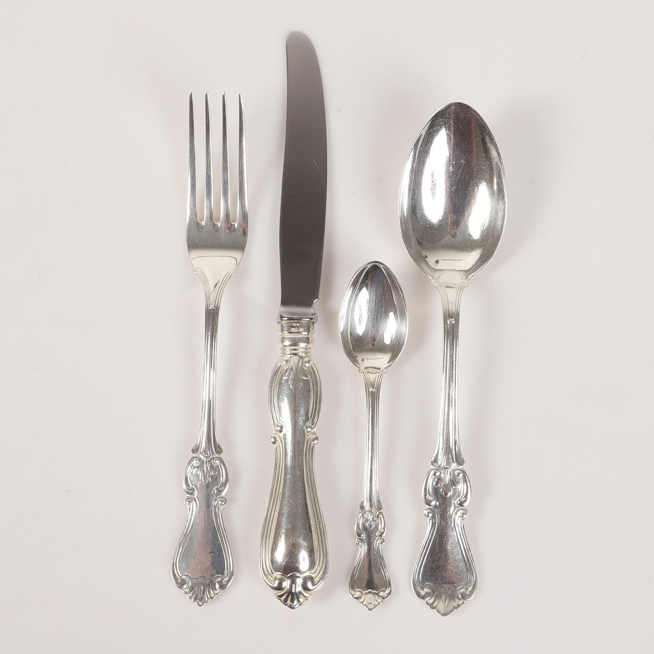 CUTLERY SET, 47 pieces, "Olga", silver.