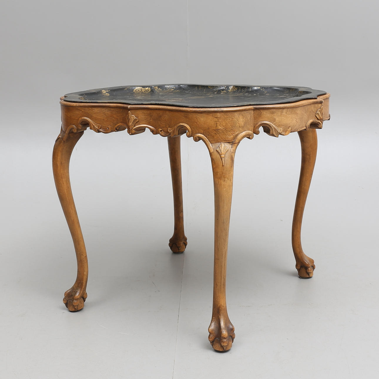 BRICKBORD trä och metall, Chippendale.1800/1900-tal.