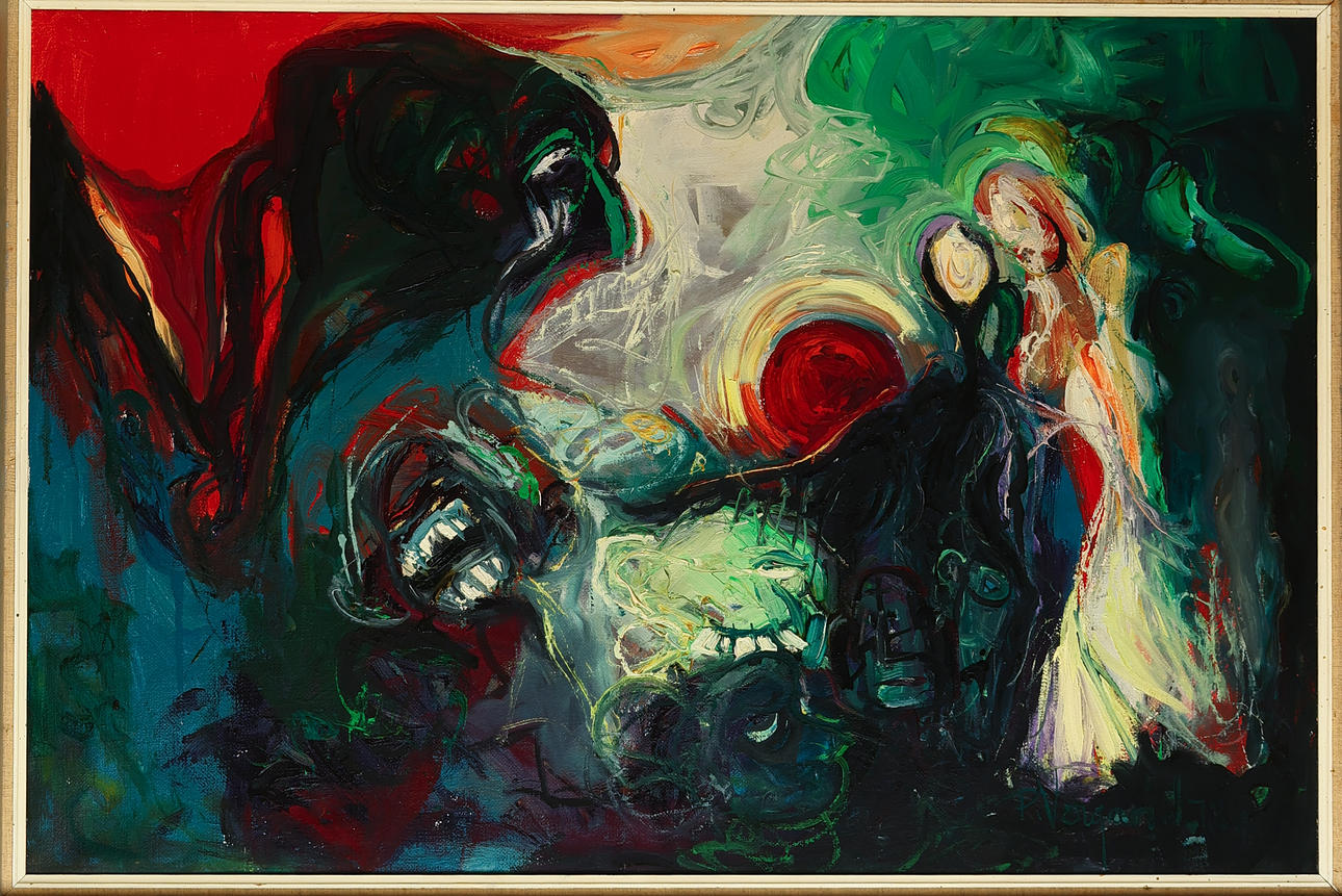 PETER VORGAARD (1934-95). Abstract composition, oil on canvas, signed and dated 1978.