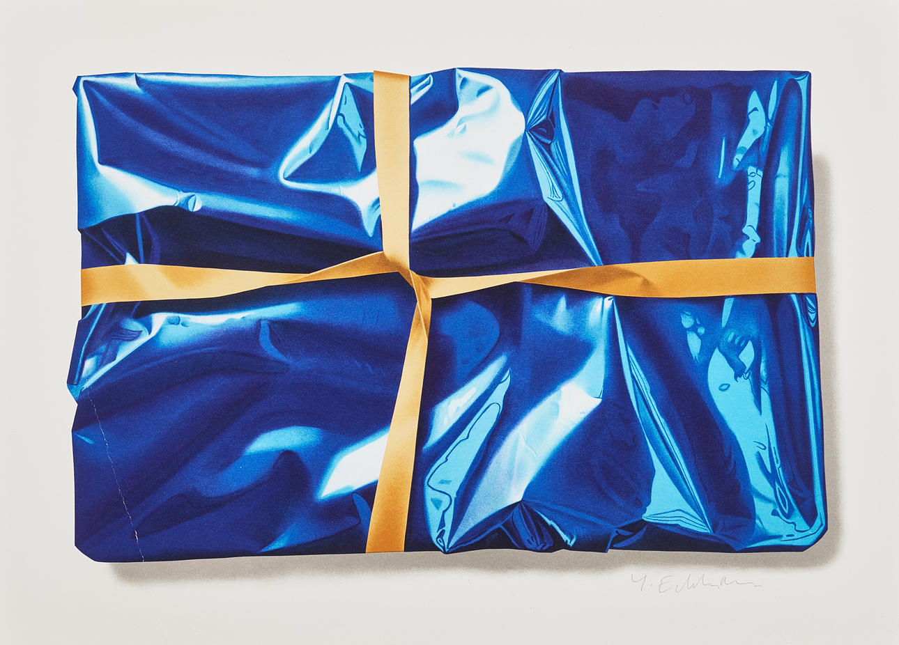 YRJÖ EDELMANN. "Royal parcel", colour lithograph, signed Y. Edelmann.