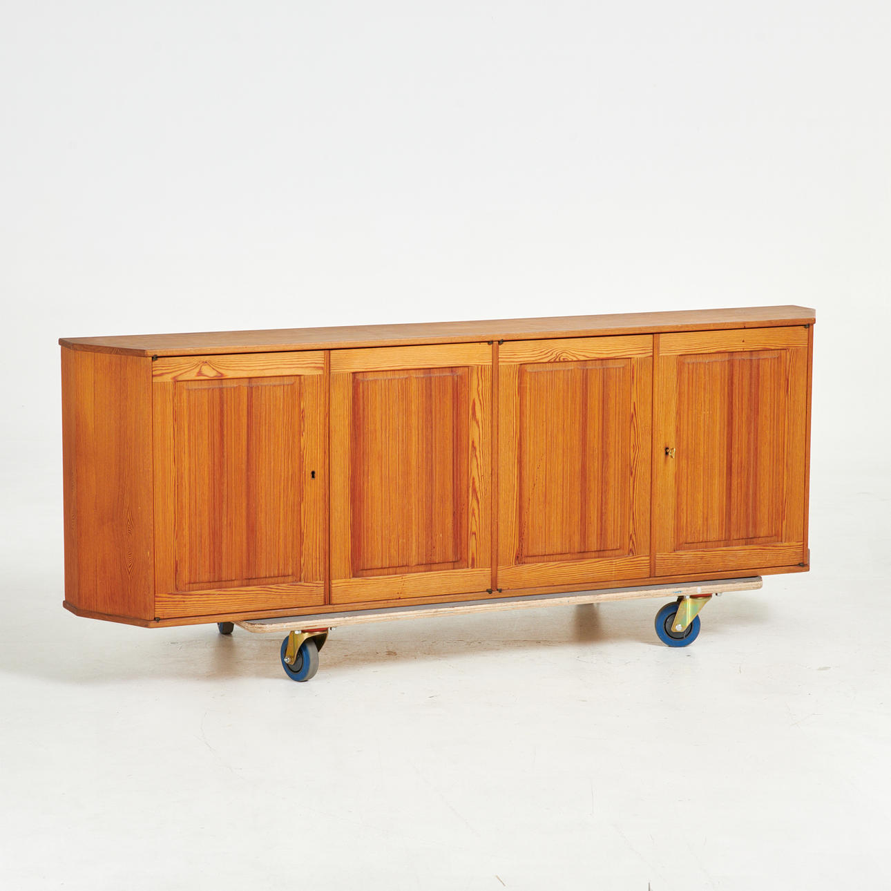 CARL MALMSTEN. Wall cabinet, pine, branded.