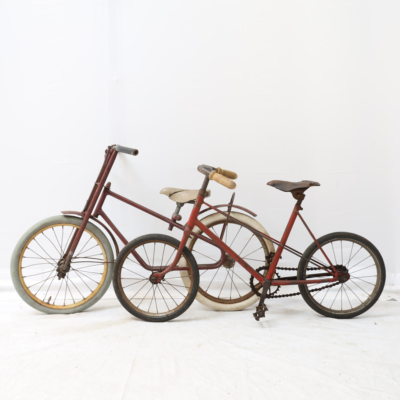 CHILDREN'S BICYCLES, two.