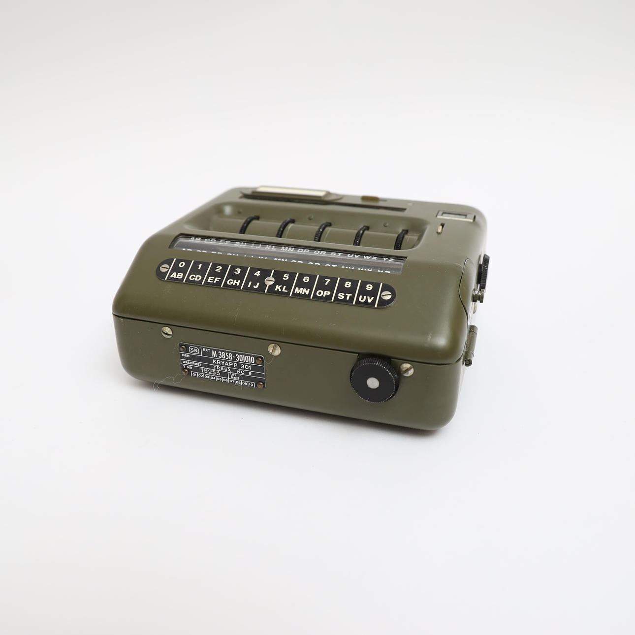 ENCRYPTION DEVICE, Kryapp 301 / HC-9, AB Transvertex, 20th century.