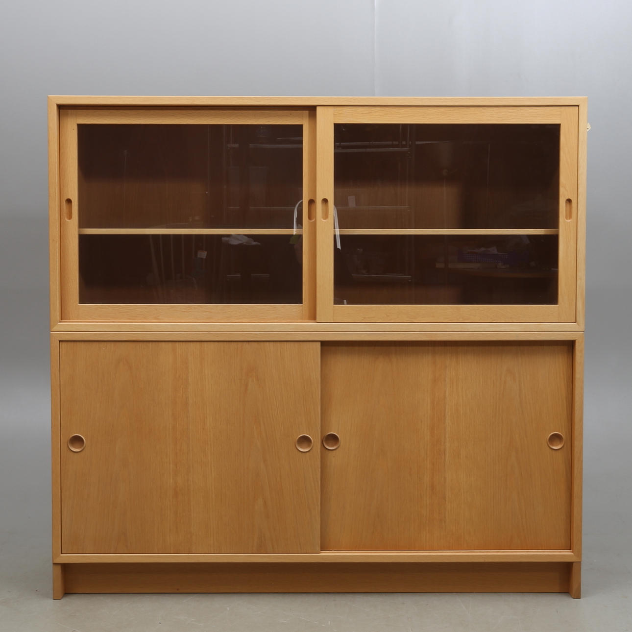 BOK- / VITRINSKÅP, 2 delar, Börge Mogensen, Karl Andersson & Söner.