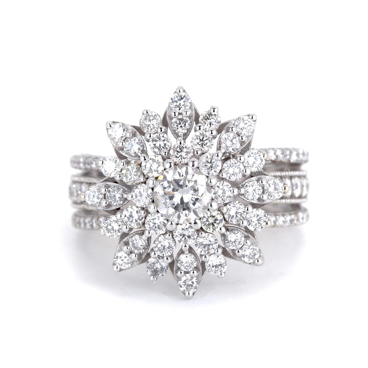 14CT GOLD DIAMOND RING (2.64CT).