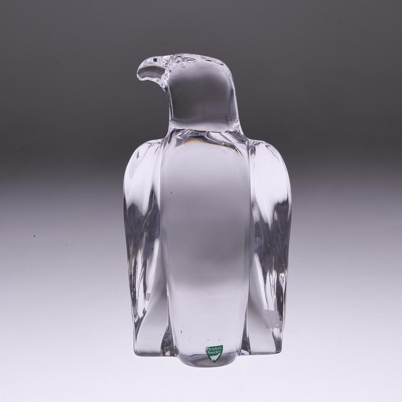 SCULPTURE, crystal, eagle, Orrefors.