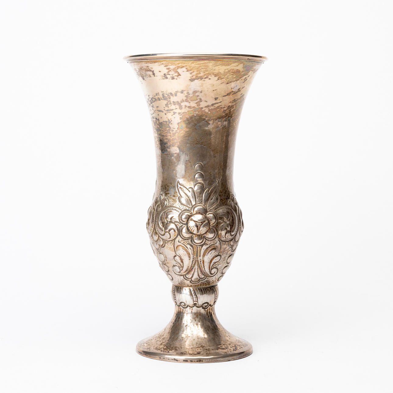 VASE, silver, probably Norway.