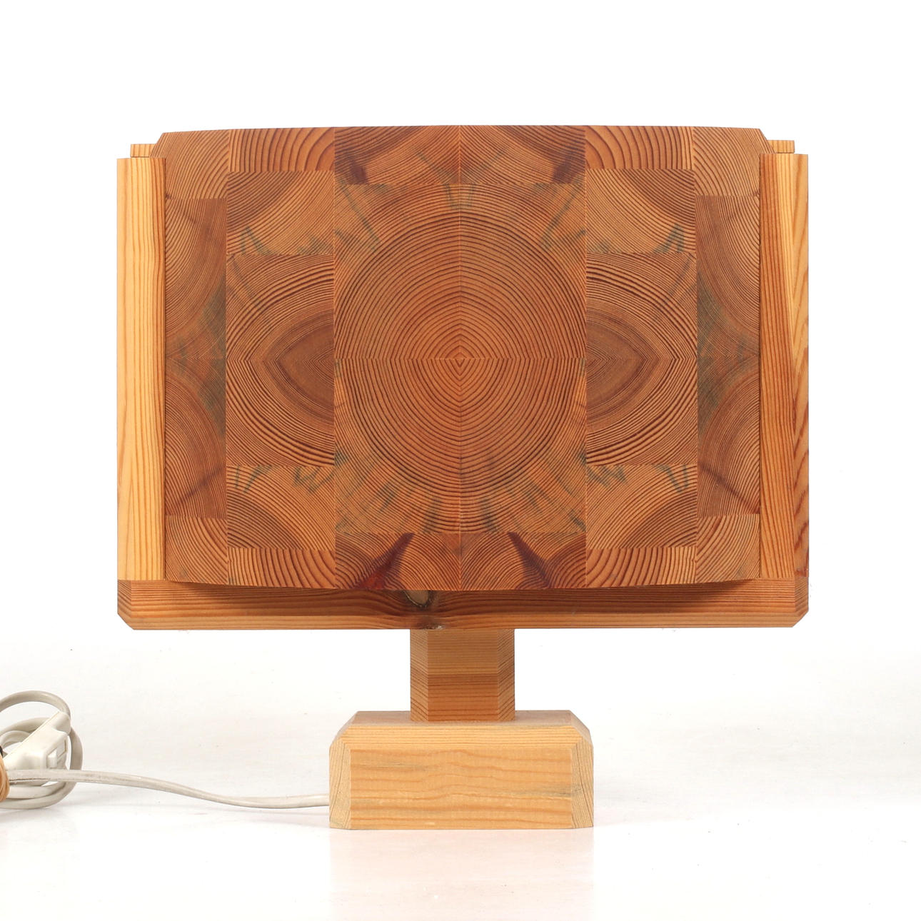 TABLE LAMP, pine, Dick Degerfeldt, Ånge, 19th/20th century.
