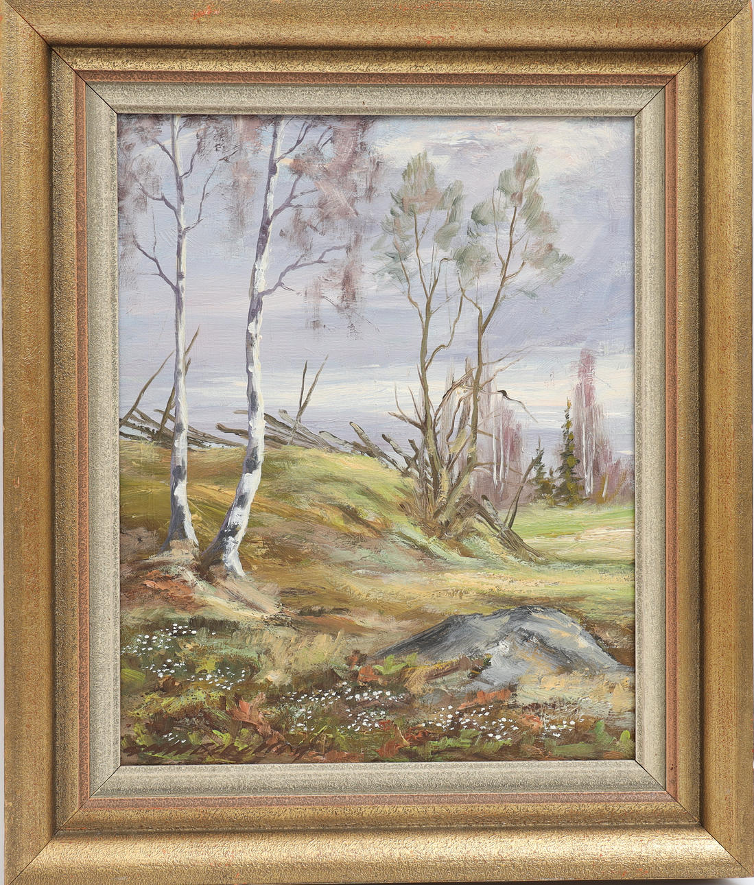 OIDENTIFIERAD KONSTNÄR. Nature motif, Signed.