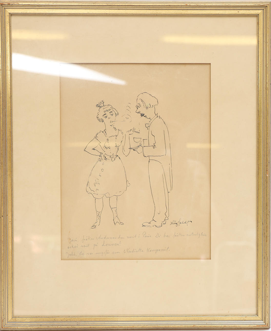 ROBERT HÖGFELDT. Drawing.