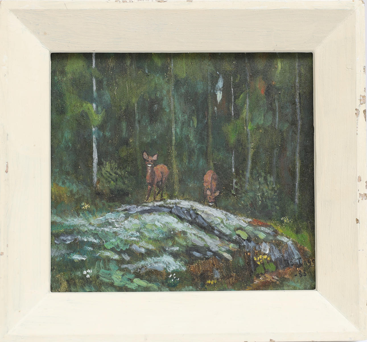 OKÄND KONSTNÄR. Signed, nature motif.