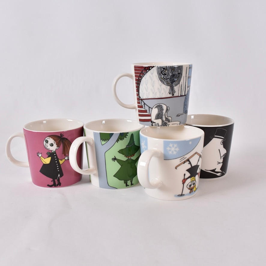 MOOMIN MUGS, 5 pcs, porcelain.
