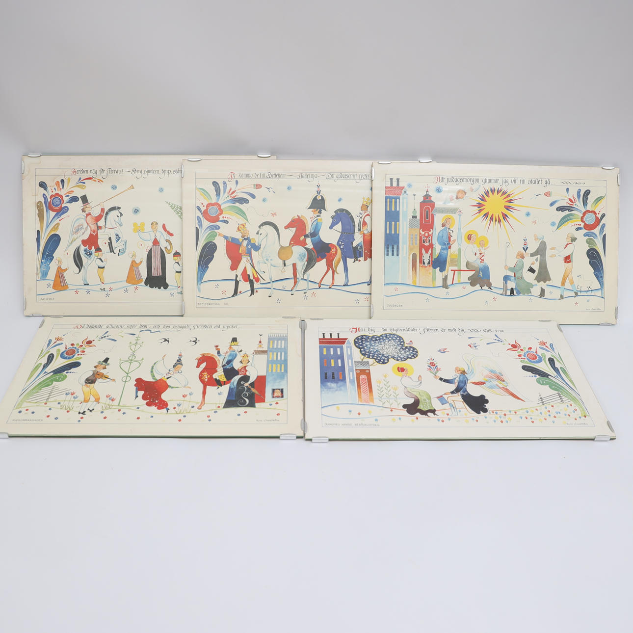 RUNE LINDSTRÖM. Lithographic prints, 5 pcs.
