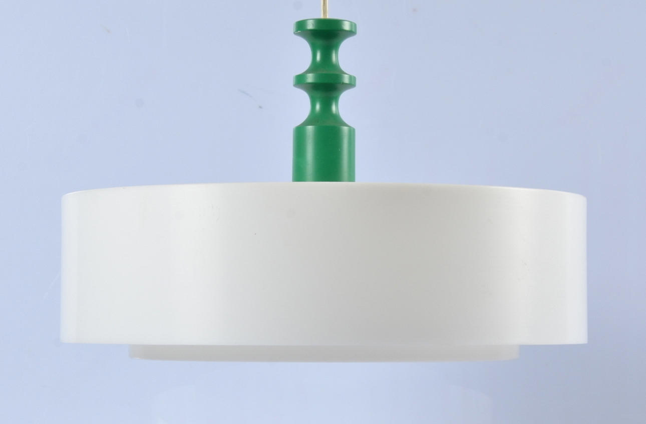 TAKLAMPA, trä, plast, Luxus 1960/70-tal.