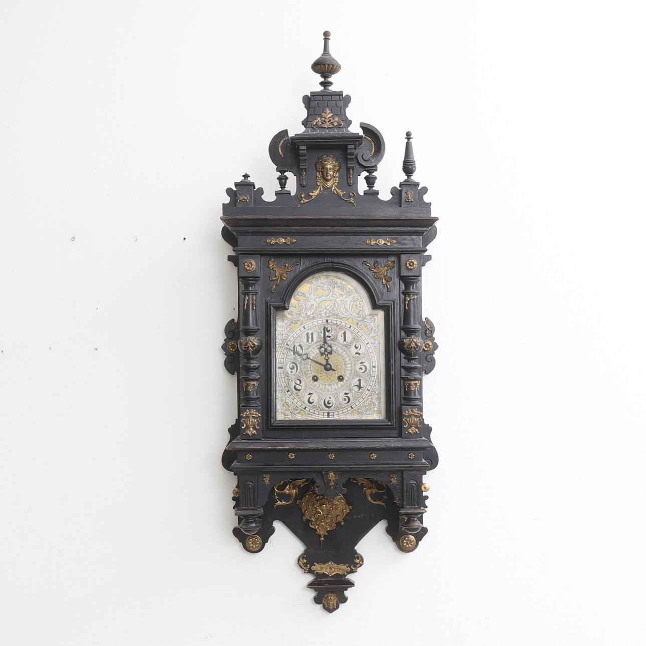 WALL CLOCK, 19th century.
