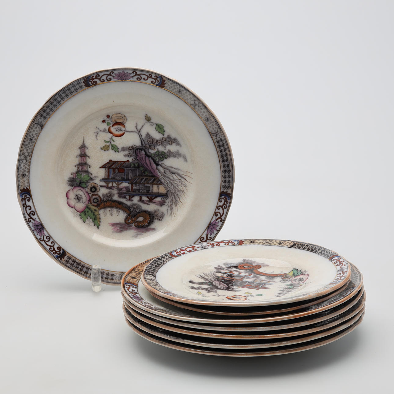 PLATES, 8 pcs, "Japan" Rörstrand.