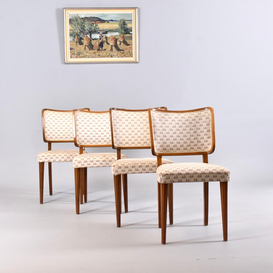 CHAIRS 4 pcs, Swedish Modern, 1940s.