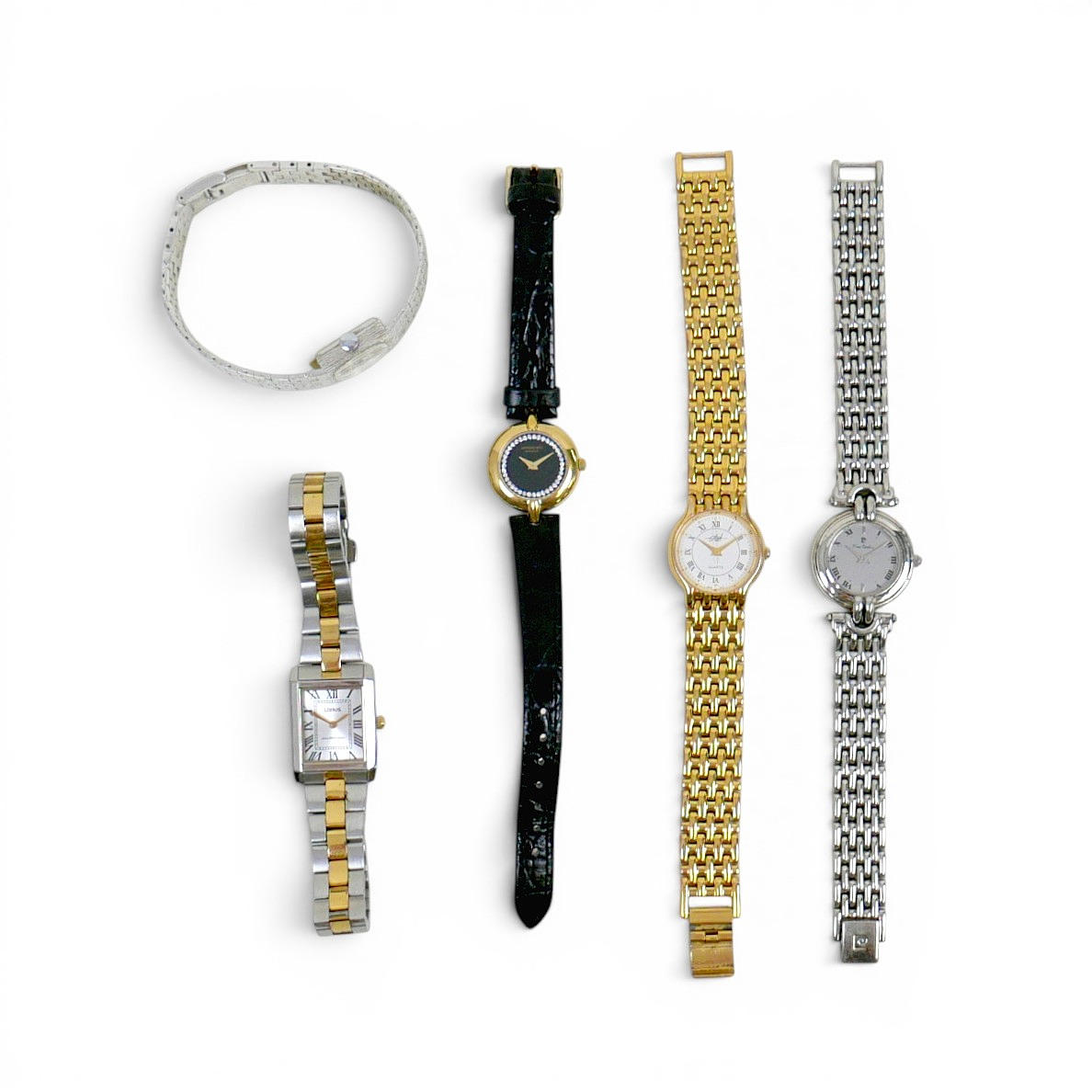 FIVE ASSORTED LADIES WRISTWATCHES.