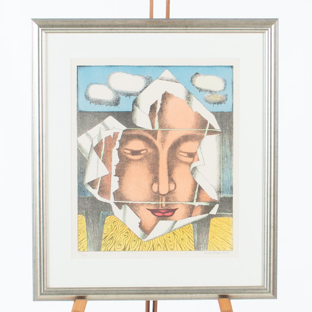 ERIK OLSON. Colour lithograph, signed and numbered.