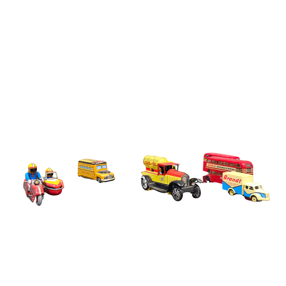 Tin toy collection.