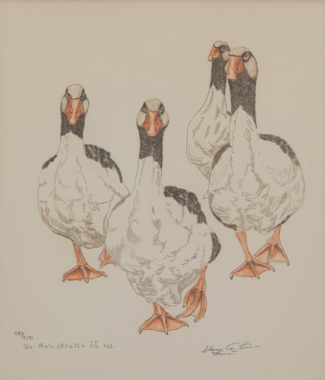 HASSE ANDERSSON (1926-2003). Titled, lithograph no. 221/280, signed.